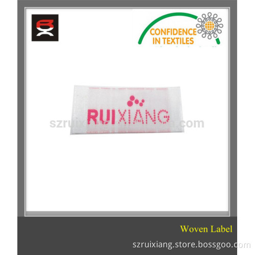 High density wash care woven label
